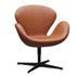 Swan™ Chair Leather / Brown Bronze Base